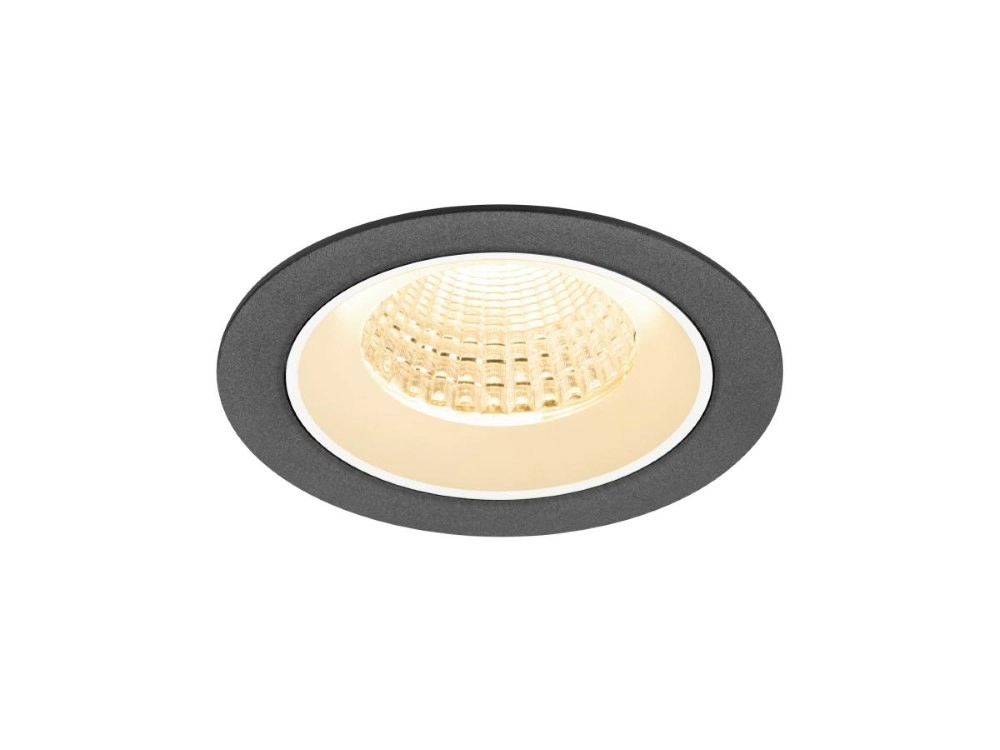 Recessed spotlight Numinos M black/white 2700K - 55deg SLV 4024163311526