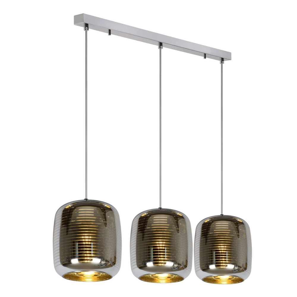 Pendant lamp Eryn Chrome 3-light Lucide 5411212702319