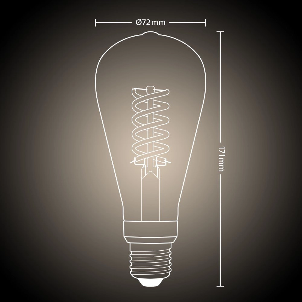 Light source Hue - E27 - 7W - White 17cm high Philips 8719514343061