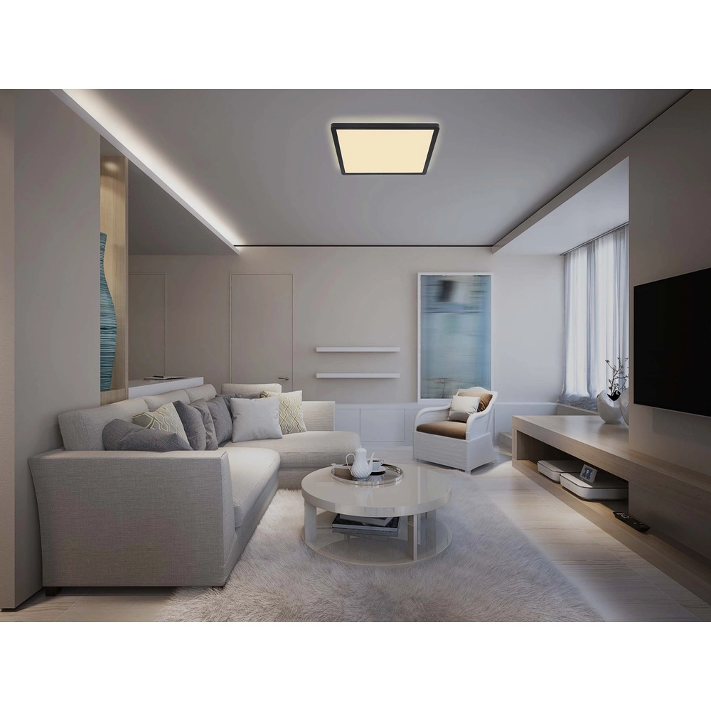 Ceiling light Sapana Square 42cm Black Globo 9007371429738
