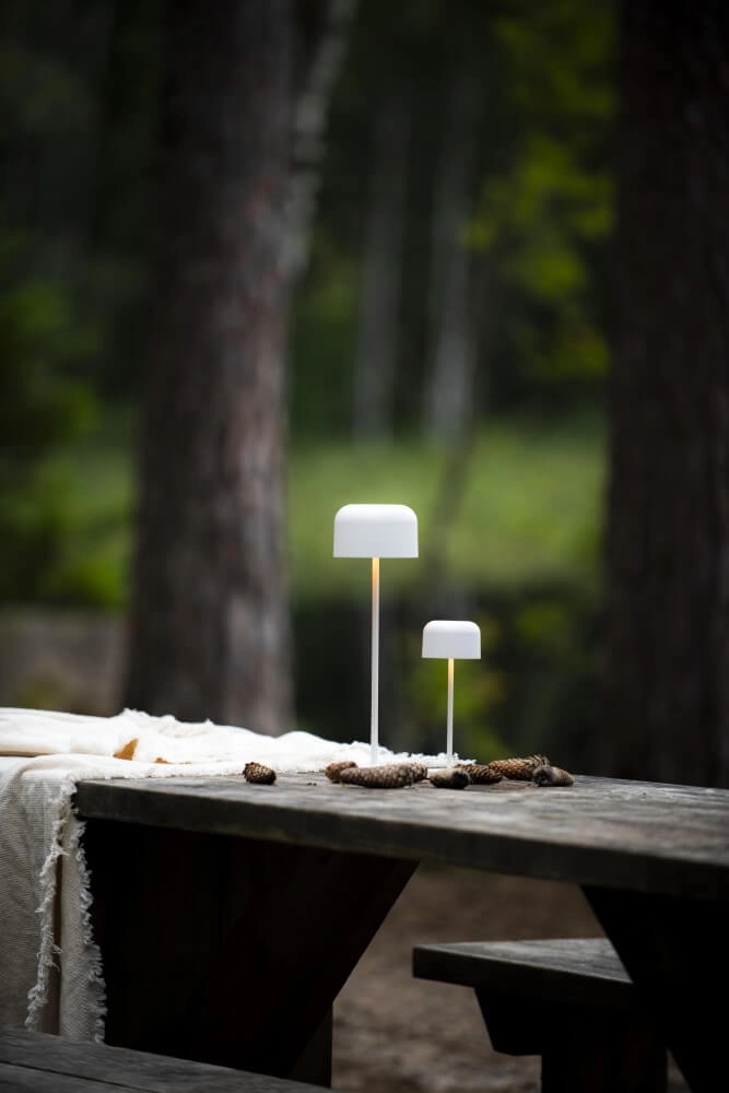 White table lamp Lille Rechargeable KonstSmide 7318307834253