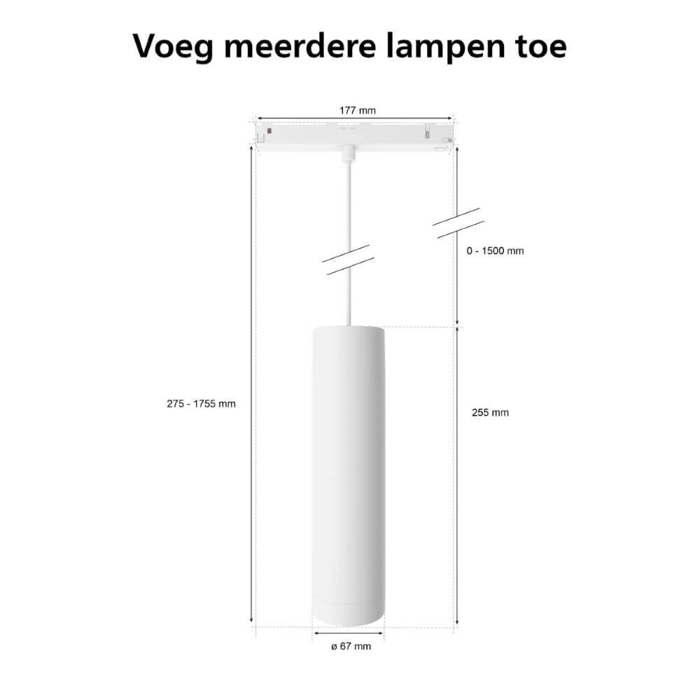 Hue Perifo - White and color extension hanging lamp white Philips 8719514407503