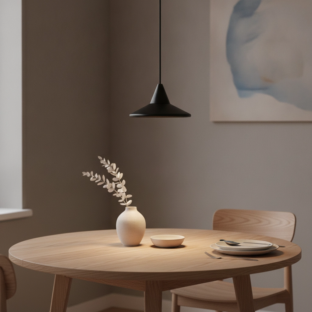 Pendant lamp Dro sleek design black