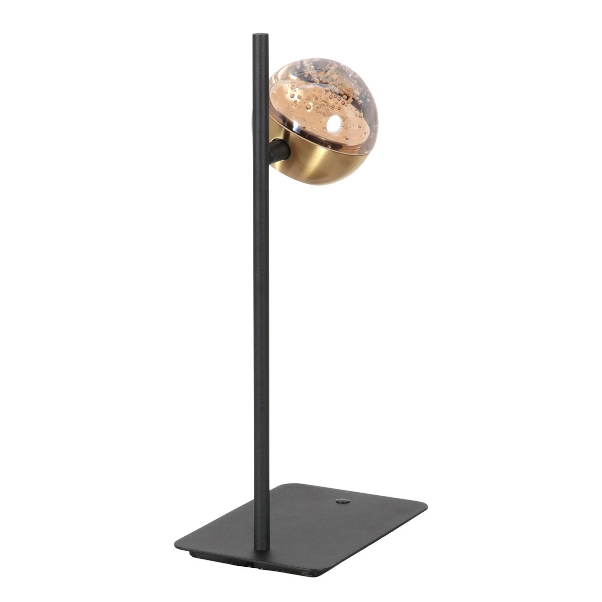 Led desk lamp Belluno brass with black - dimmable Steinhauer 8712746183955