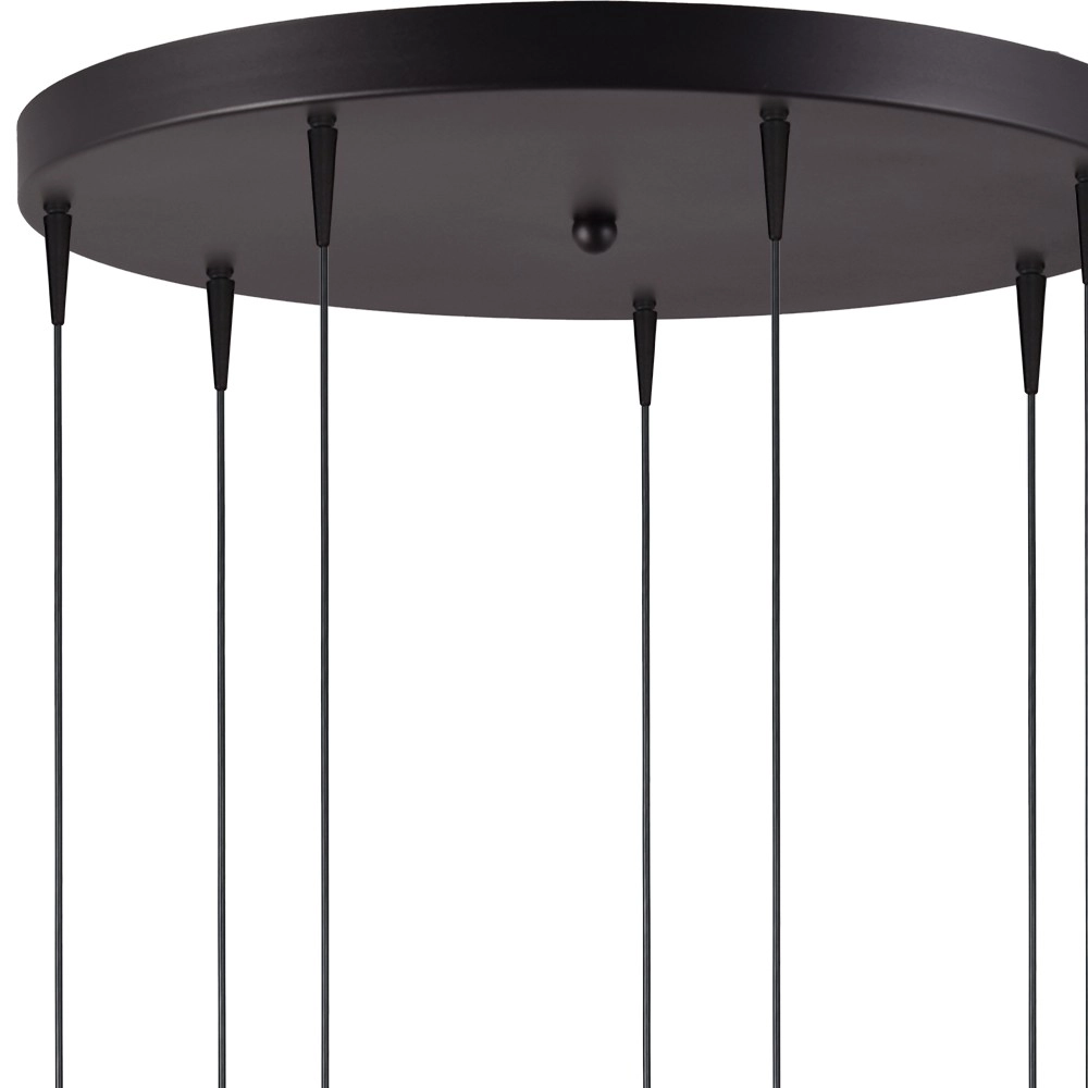 7-light pendant lamp Talana black with gold Ø 50cm DTW Masterlight 8718121352190