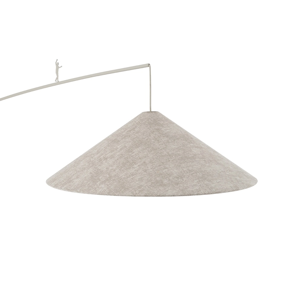 Floor lamp Poise sand brown Ø 72cm Lyora 5903139116862