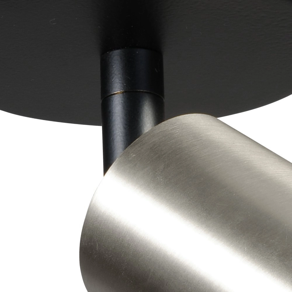 Ceiling lamp black Bounce with nickel spot Masterlight 8718121219936