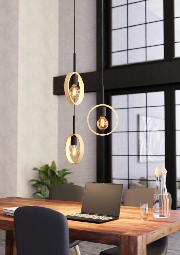 Vide hanging lamp Ipsden 3-light Eglo 9002759435516