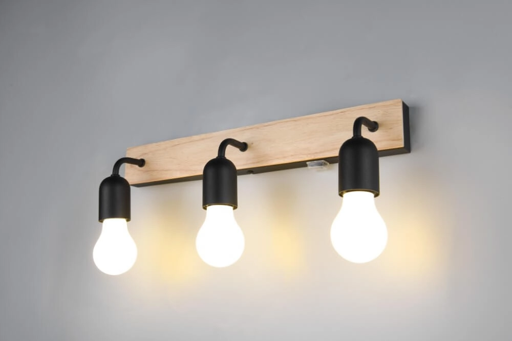 Country bathroom wall lamp Arturo 3x E27 Trio 4017807615685