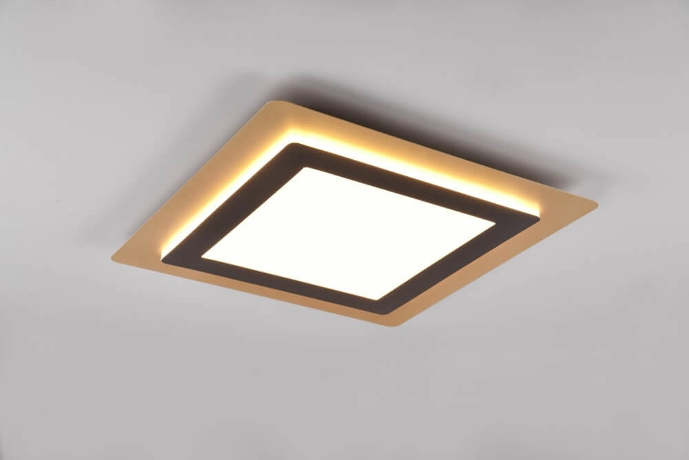 Square design ceiling lamp Morgan black with gold Trio 4017807574401