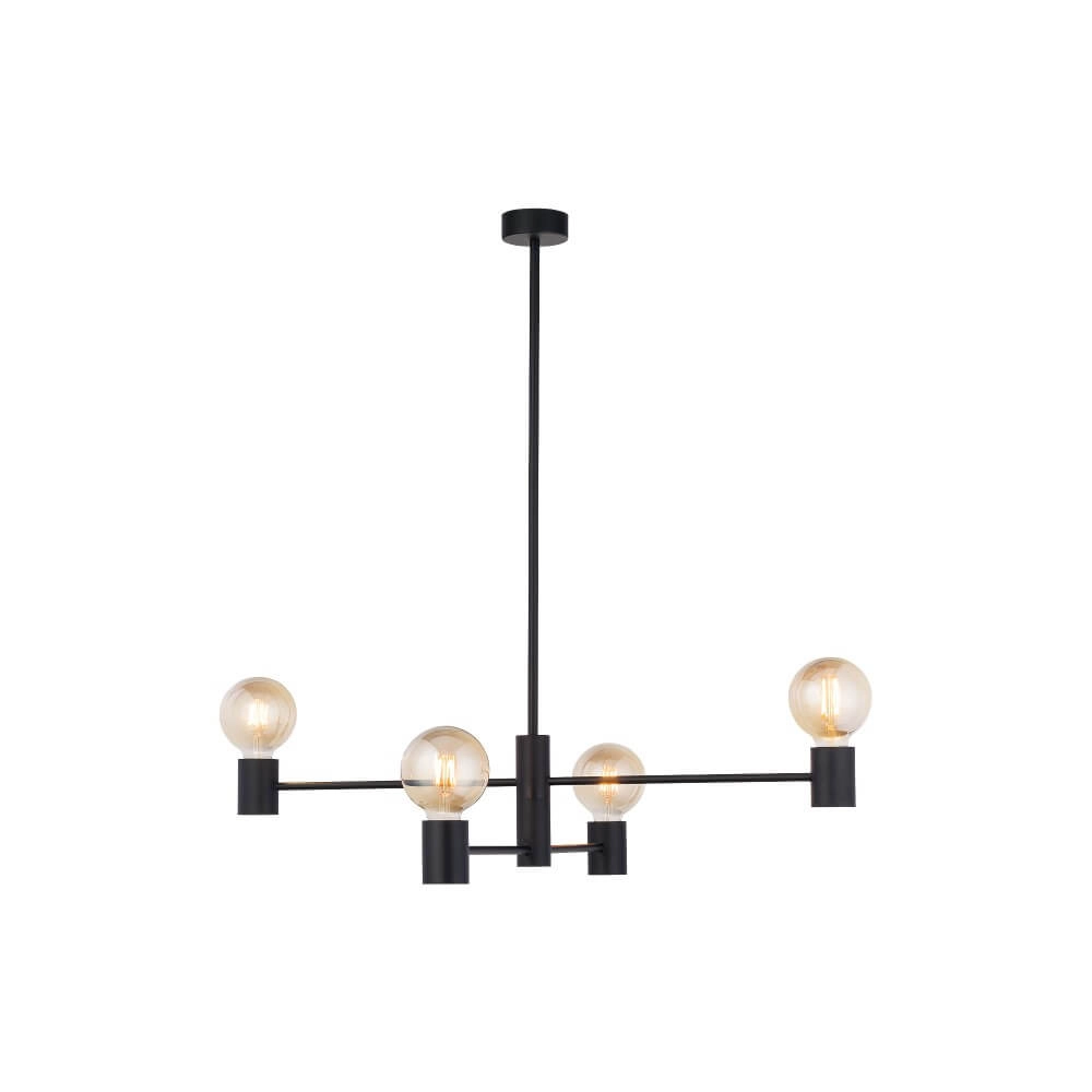 4-light black hanging lamp Radius