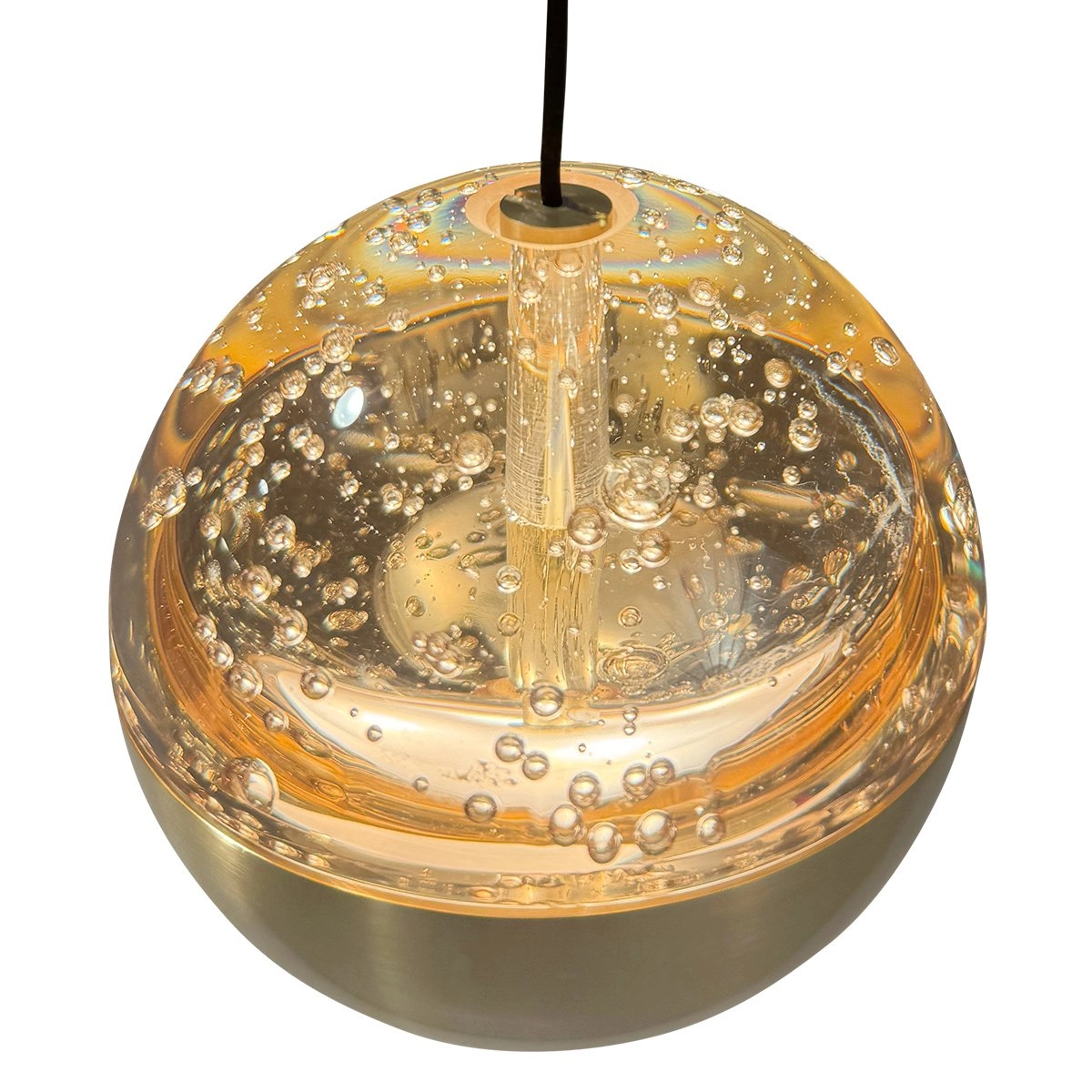 Oval pendant lamp Belluno 8-light LED - brass Steinhauer 8712746183993