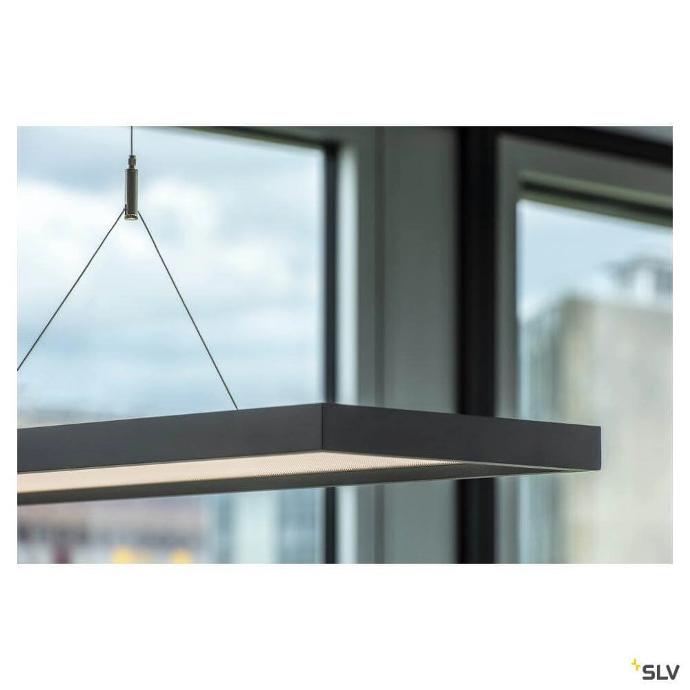 Led Office Pendant Light Worklight Dali 57w - 4000K - 120cm black SLV 4024163254595