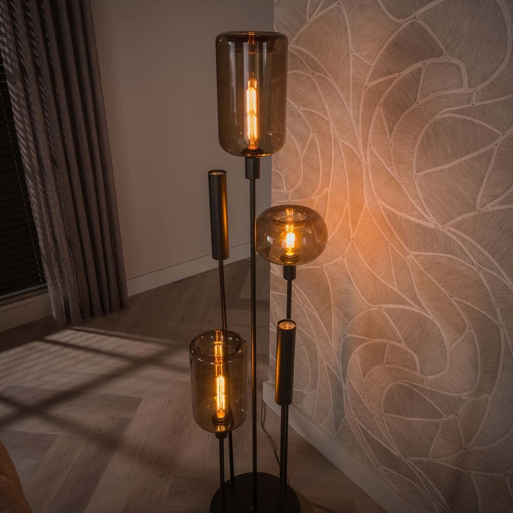 Design vloerlamp Serene sienna bruin Lyora 8716803514775