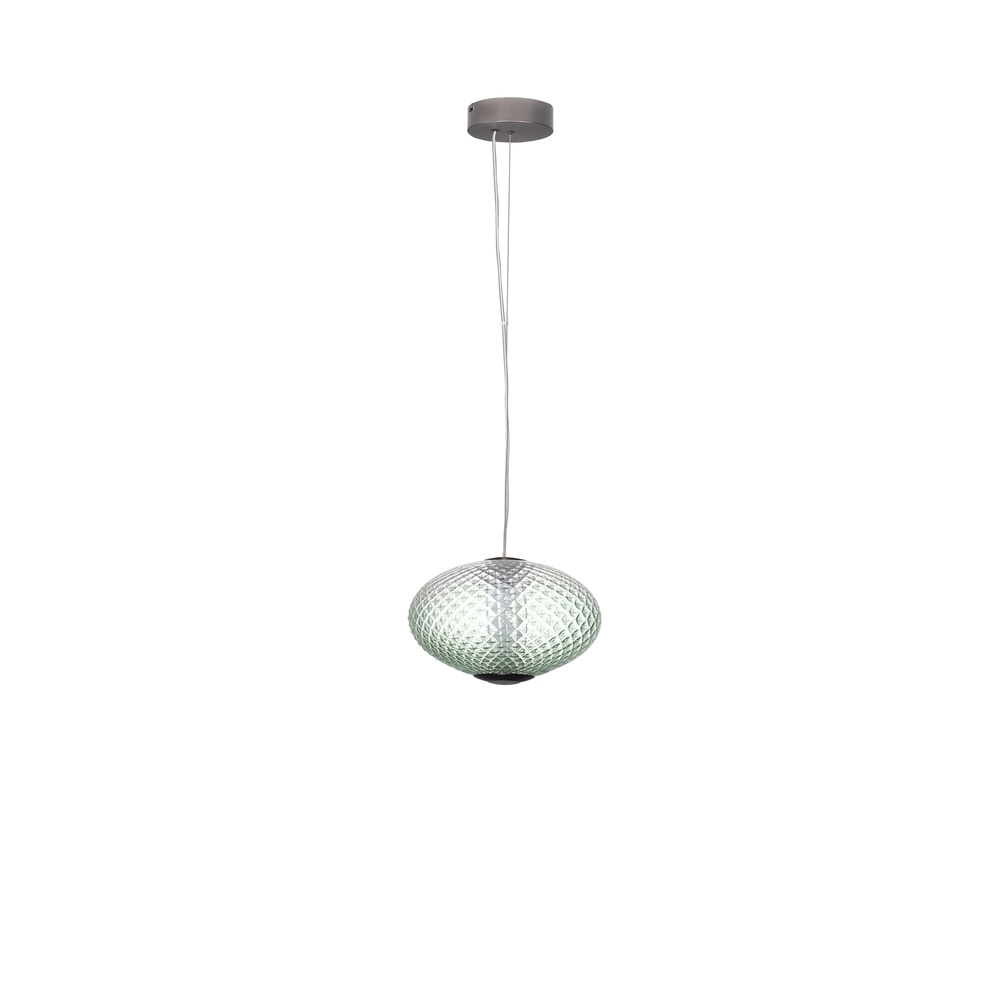 Pendant lamp Aora oval green glass Lyora 5212017483850