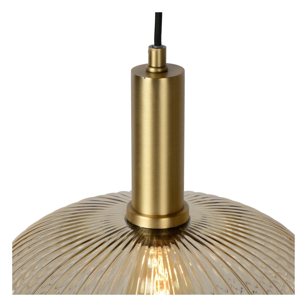 Pendant lamp Maloto Ø 30cm amber Lucide 5411212451200
