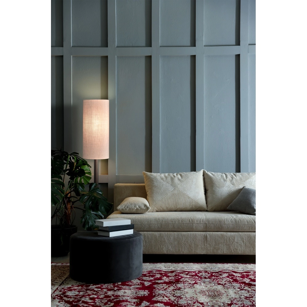 Floor lamp Lisbourg Cocoa with off white cap Masterlight
