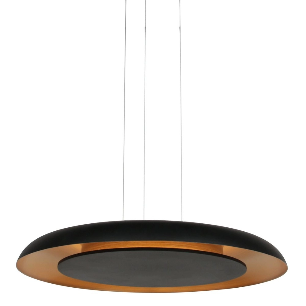 Pendant lamp Golden Veil black Ø 60cm