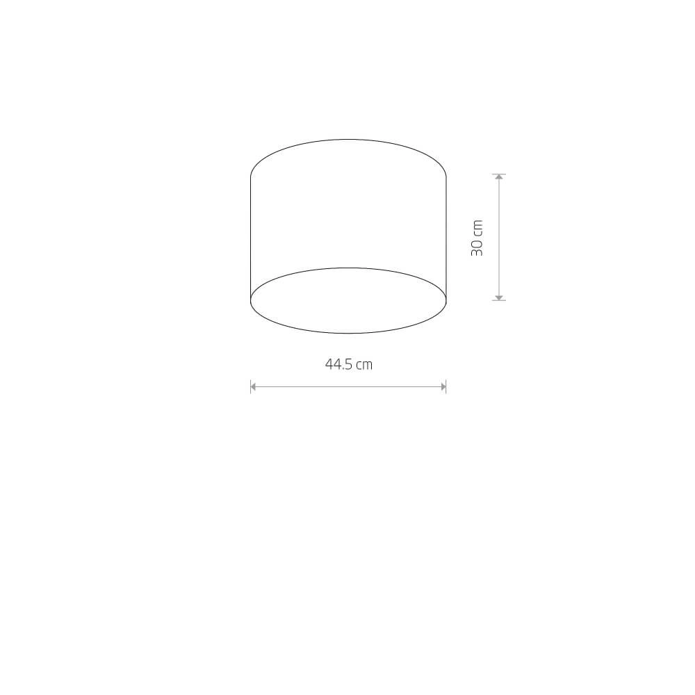 Gray ceiling lamp Cameron Ø 44.5cm Lyora 5903139968393