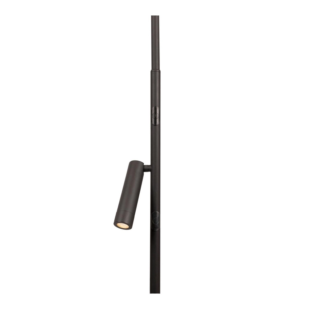 Design floor lamp Celeste black Ø 28cm with reading light Lucide 5411212032263