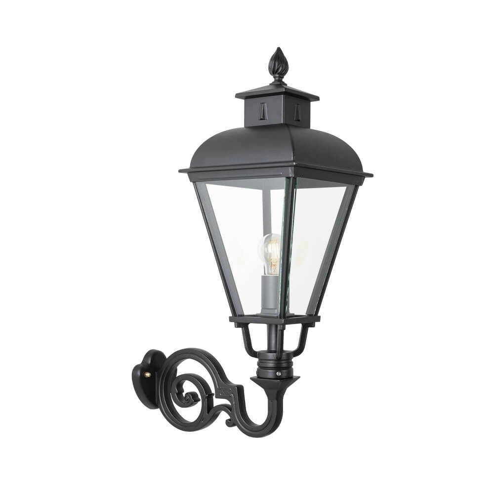 Old Dutch wall lamp Vondel A 75cm - black