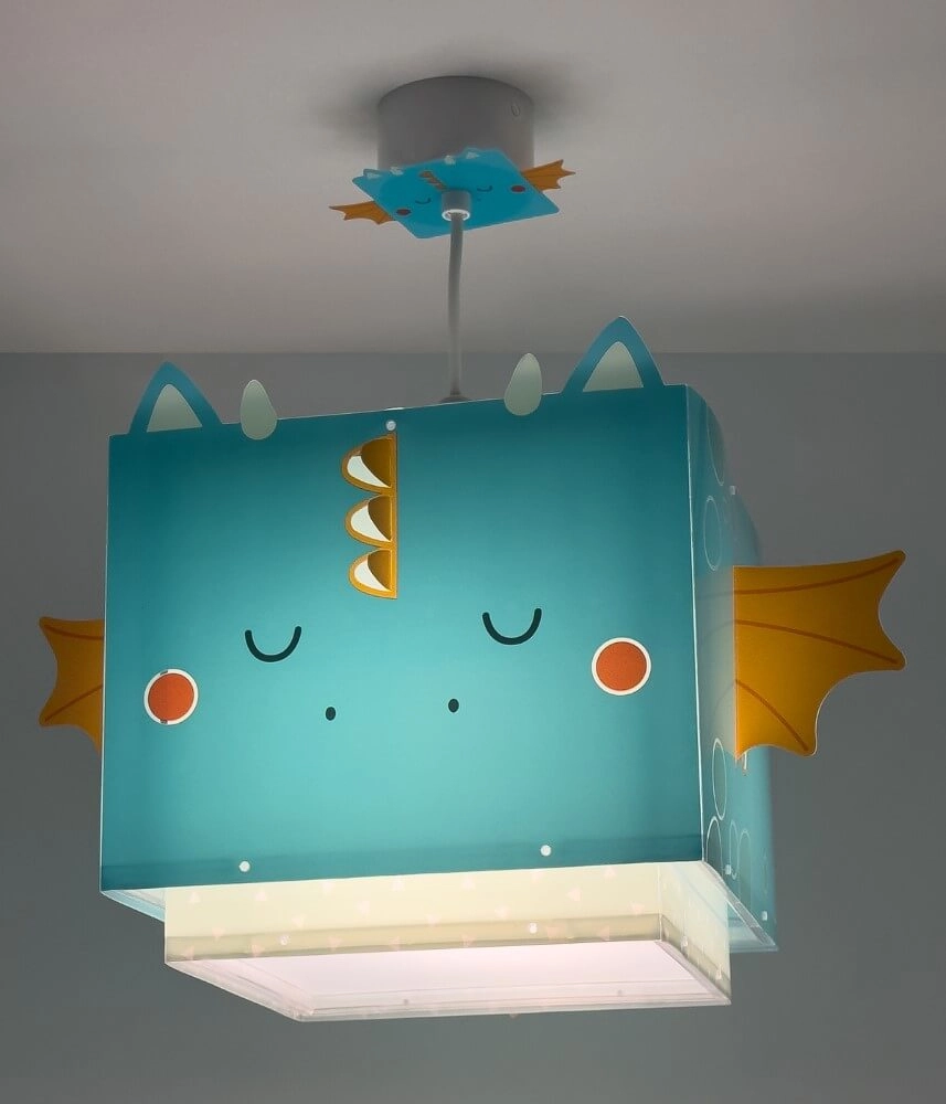 Design hanging lamp Little Dragon blue with white Dalber 8420406002941