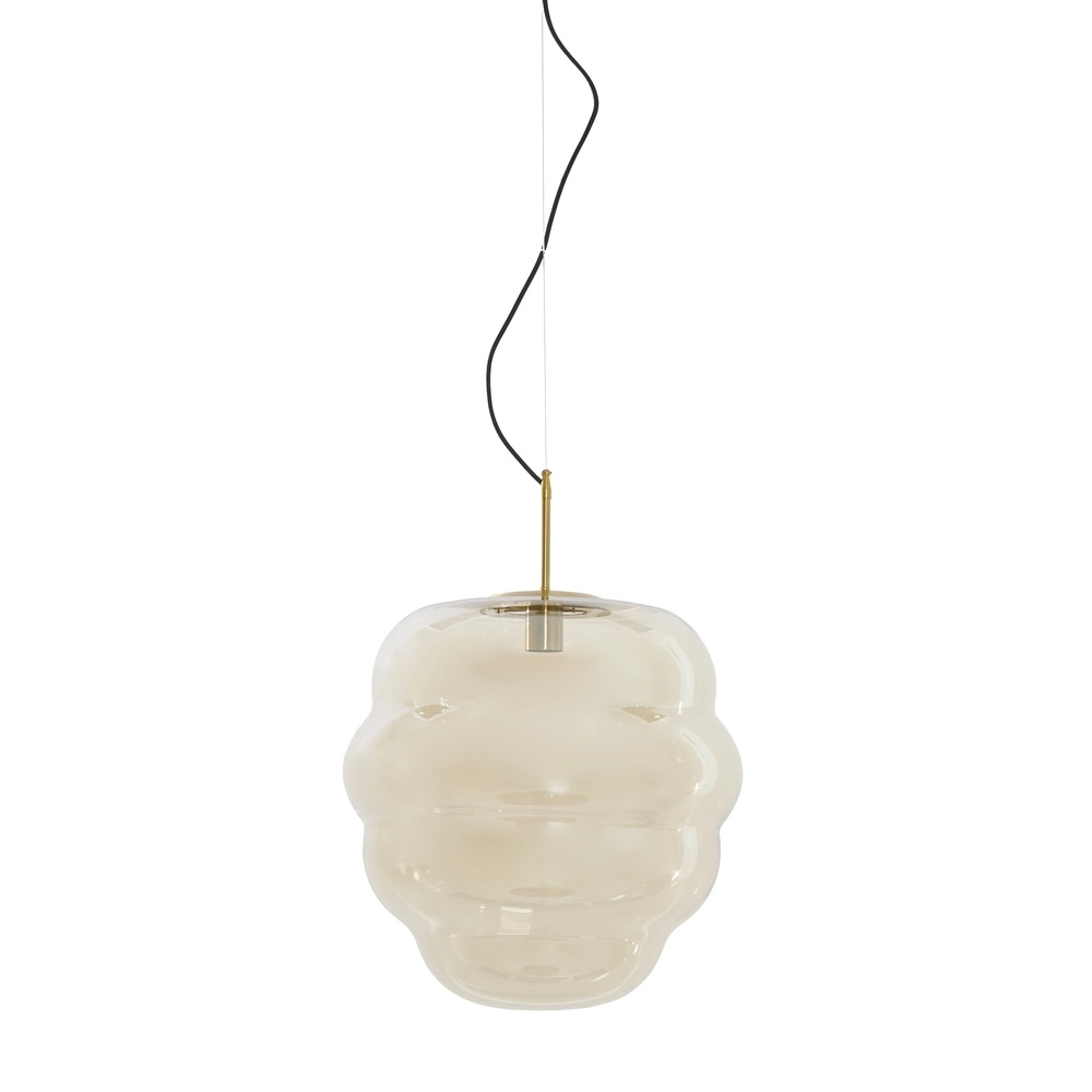 Ø 45cm pendant lamp Misty with amber glass