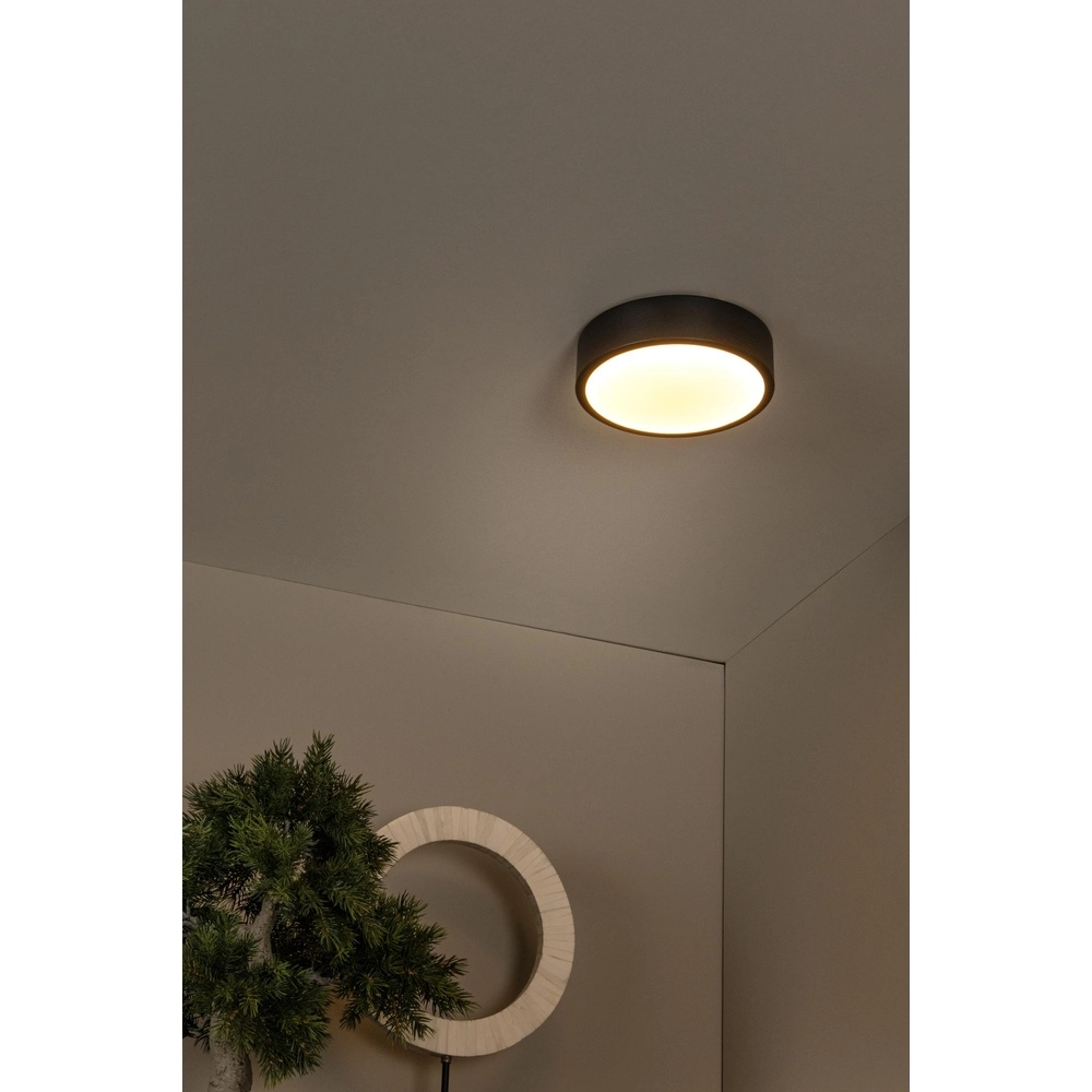 Ceiling light Unar Ø 20cm - 2700K - black Lucide 5411212791856