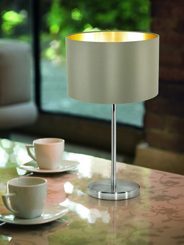 Table lamp Maserlo Beige/Gold Eglo 9002759316297