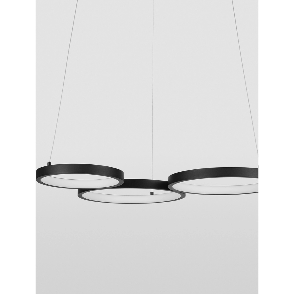 Modern pendant lamp Magnus black 55cm Lyora 5212017433169