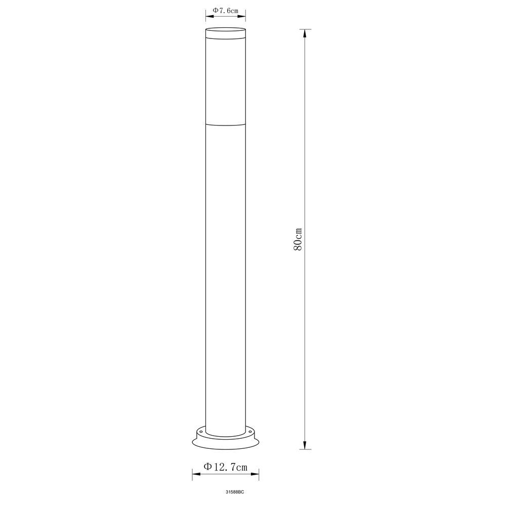 Path lighting Boston black with smoke Globo 9007371439911