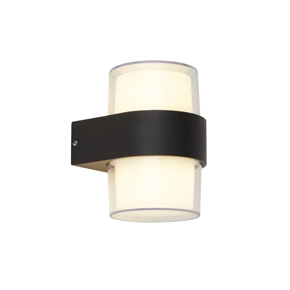 Design wall lamp Frosty Round anthracite