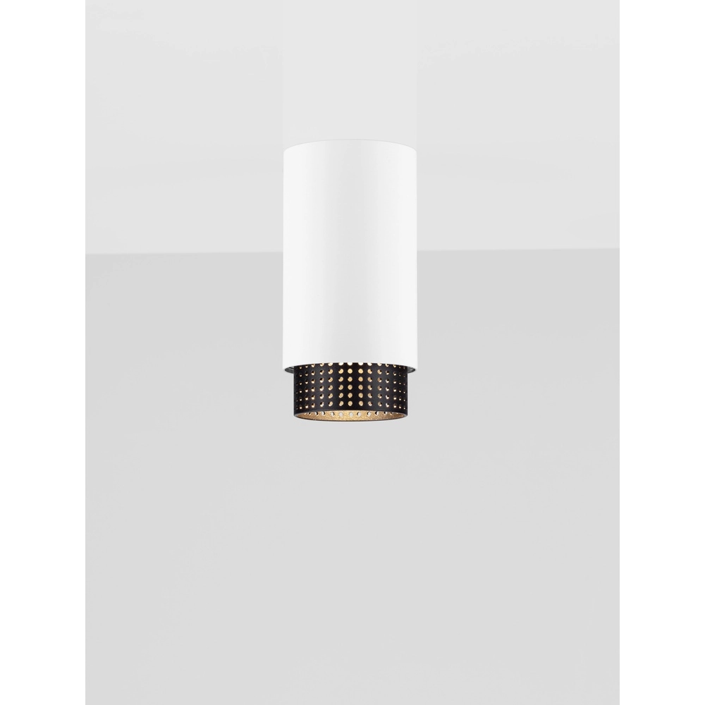 Ceiling spotlight Nessi white with black Lyora 5212017475114
