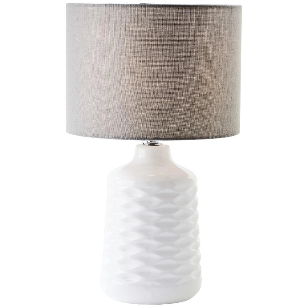 Table lamp Ilysa white with gray Brilliant 4004353412370