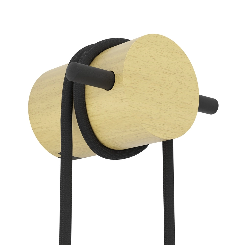 Wall lamp Buddon Wood look with switch Eglo 9002759438982