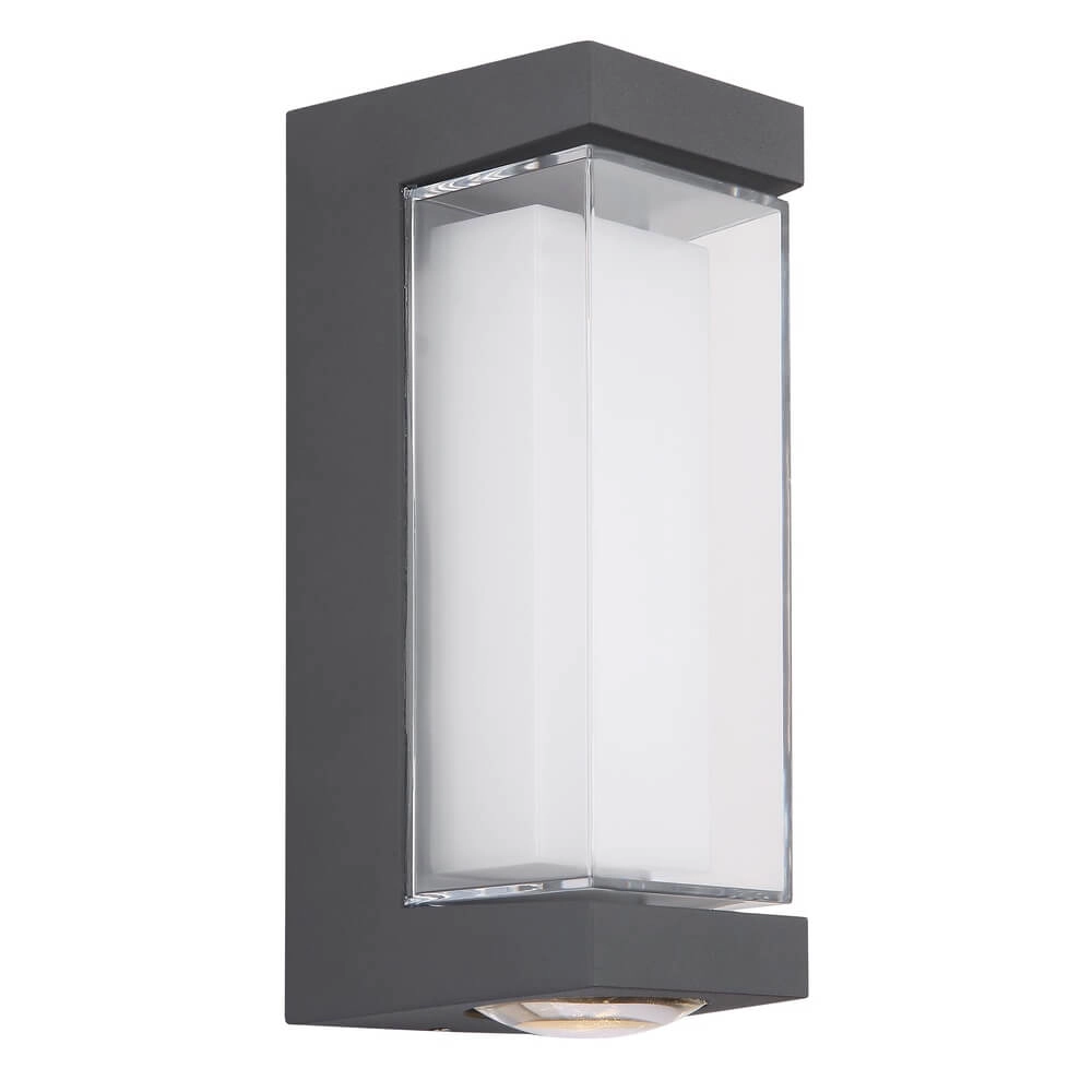 Design wall lamp Plixon anthracite rectangle Globo 9007371455430