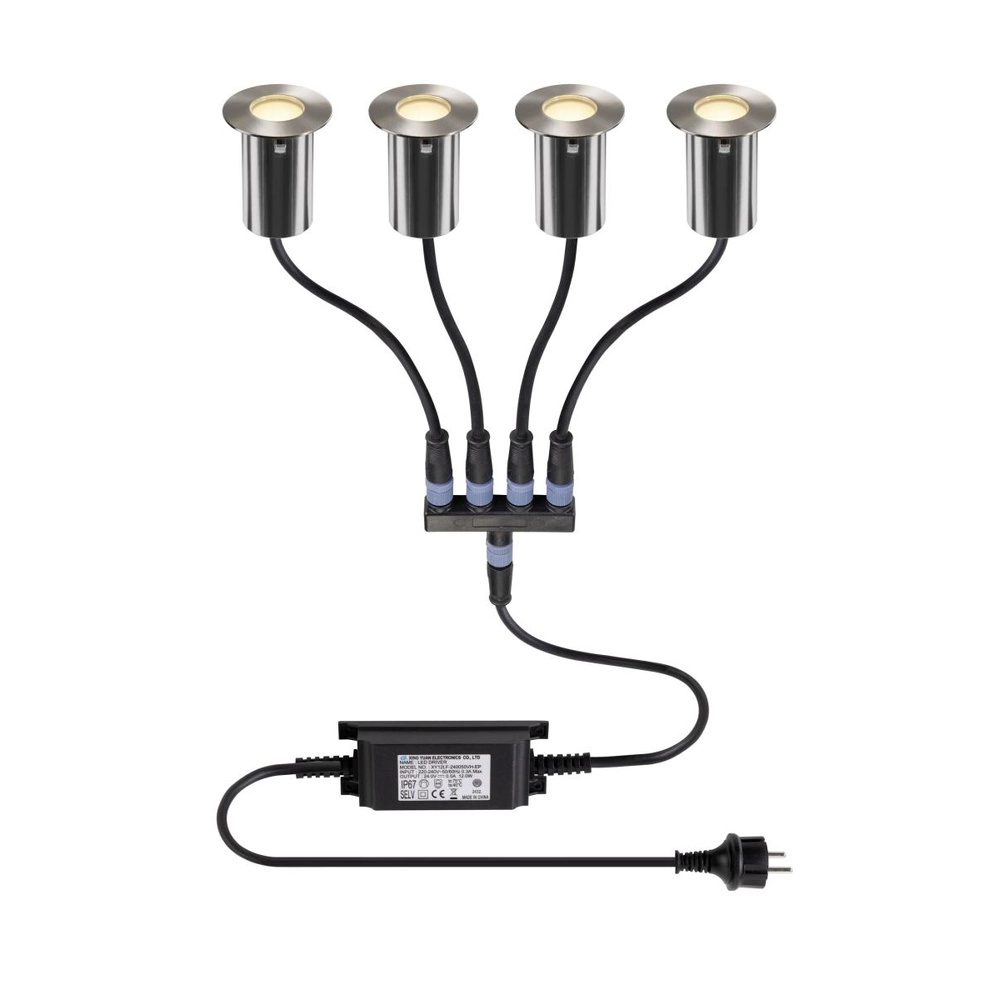 Set of 4 Trail-Lite Recessed ground spot