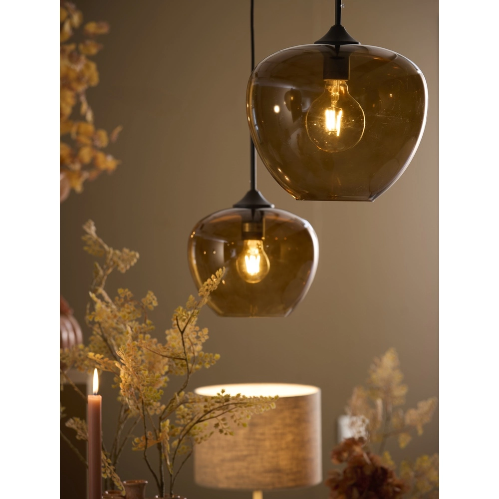 Pendant lamp Mayson Ø 30cm amber Light & Living 8717807614188