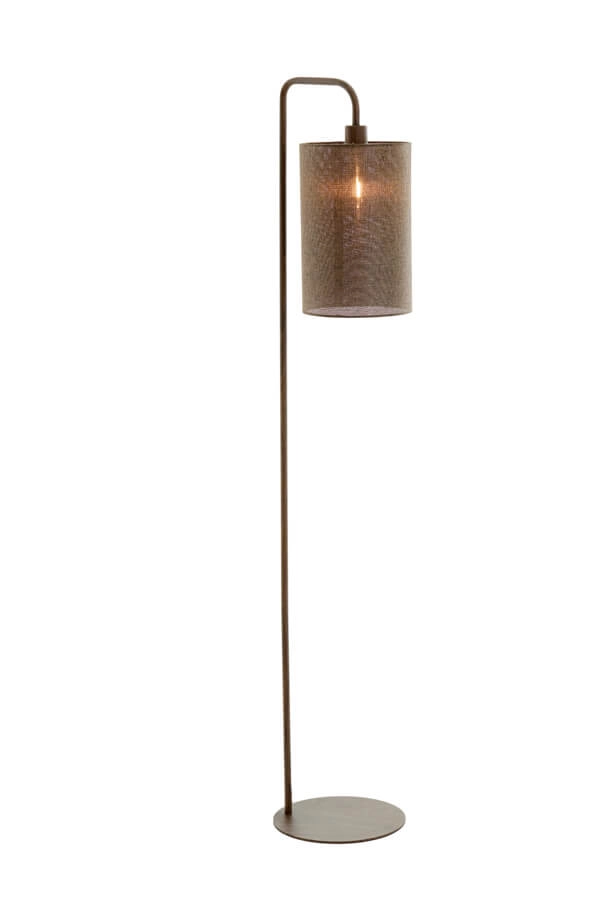 Floor lamp Donio dark wood print Light & Living 8717807759568