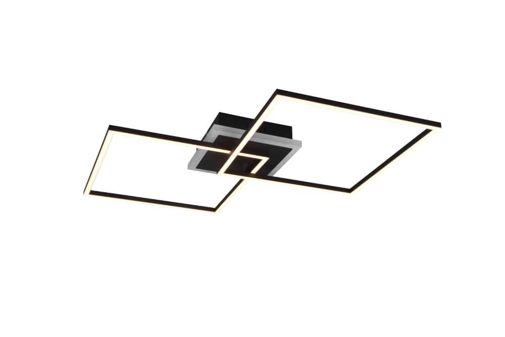 Ceiling lamp Arribo 2-compartment black Trio 4017807500455