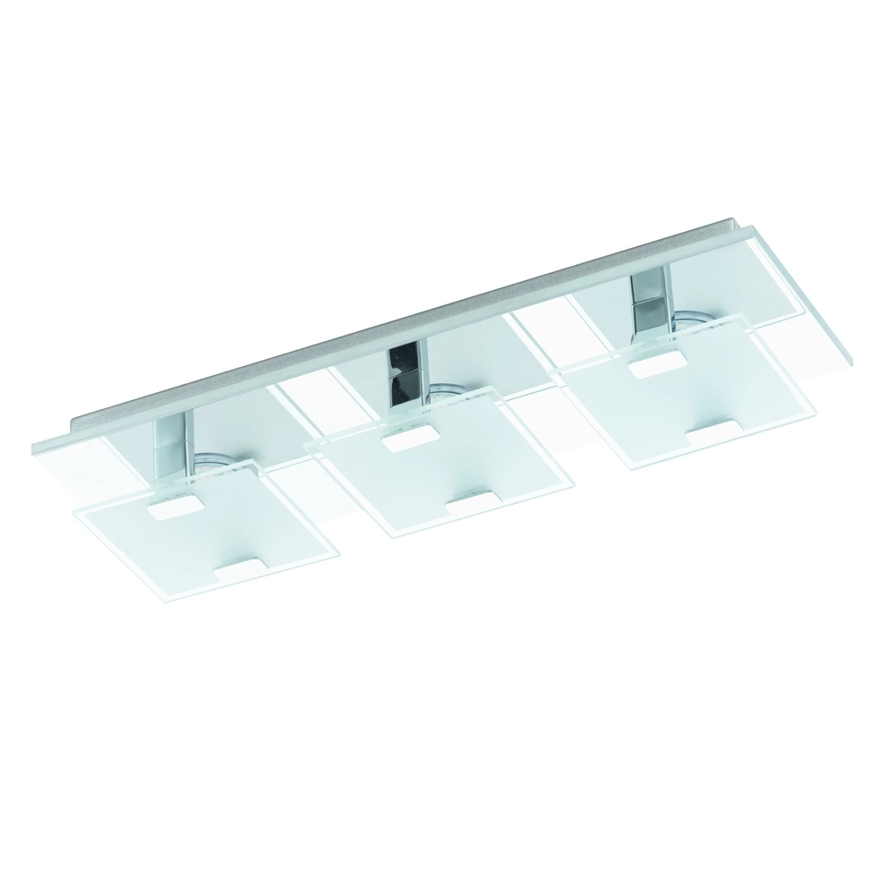 Modern ceiling lamp Vicaro 3-light chrome