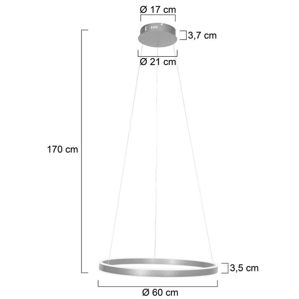 Design pendant lamp Ringlux metal Steinhauer 8712746173154