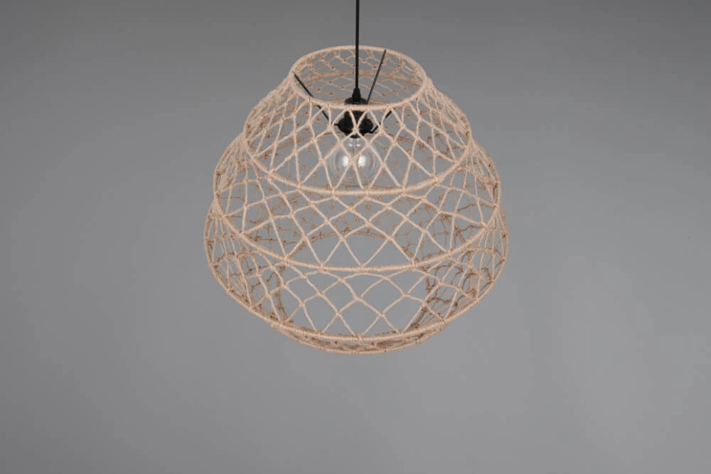 Rattan pendant lamp Hive Ø 60cm Trio 4017807637199