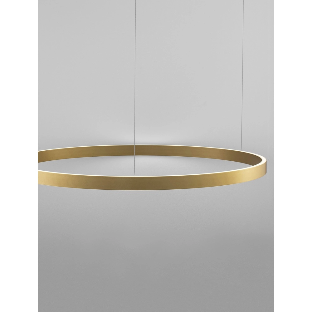 Golden pendant lamp Elowen design Ø 98cm Lyora 5212017439147