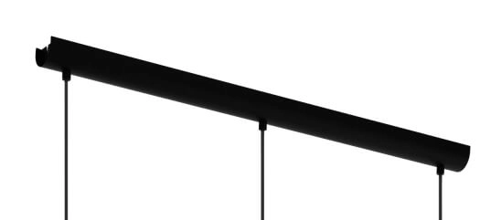 Pendant lamp Mirtazza 3-light black with cream Eglo 9002759990725
