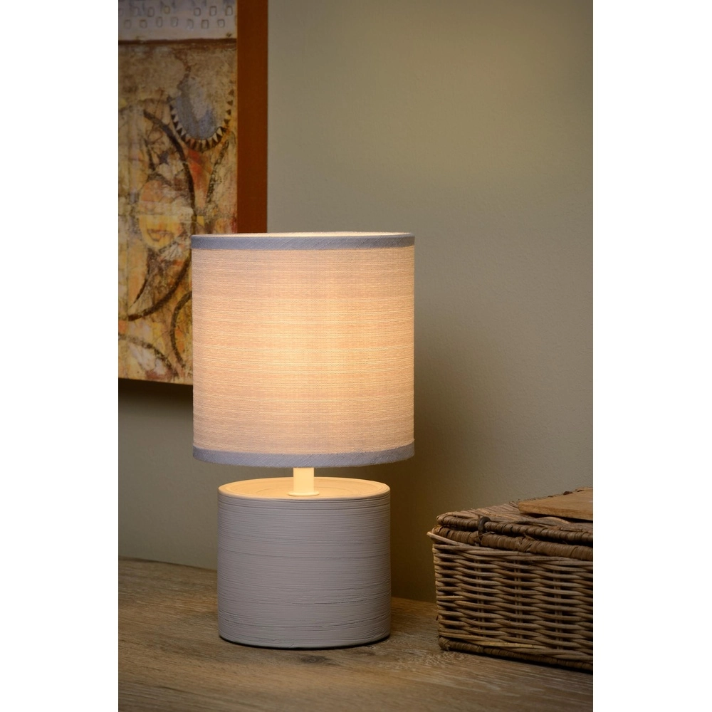 Grey table lamp Greasby Ø 14cm Lucide 5411212470102