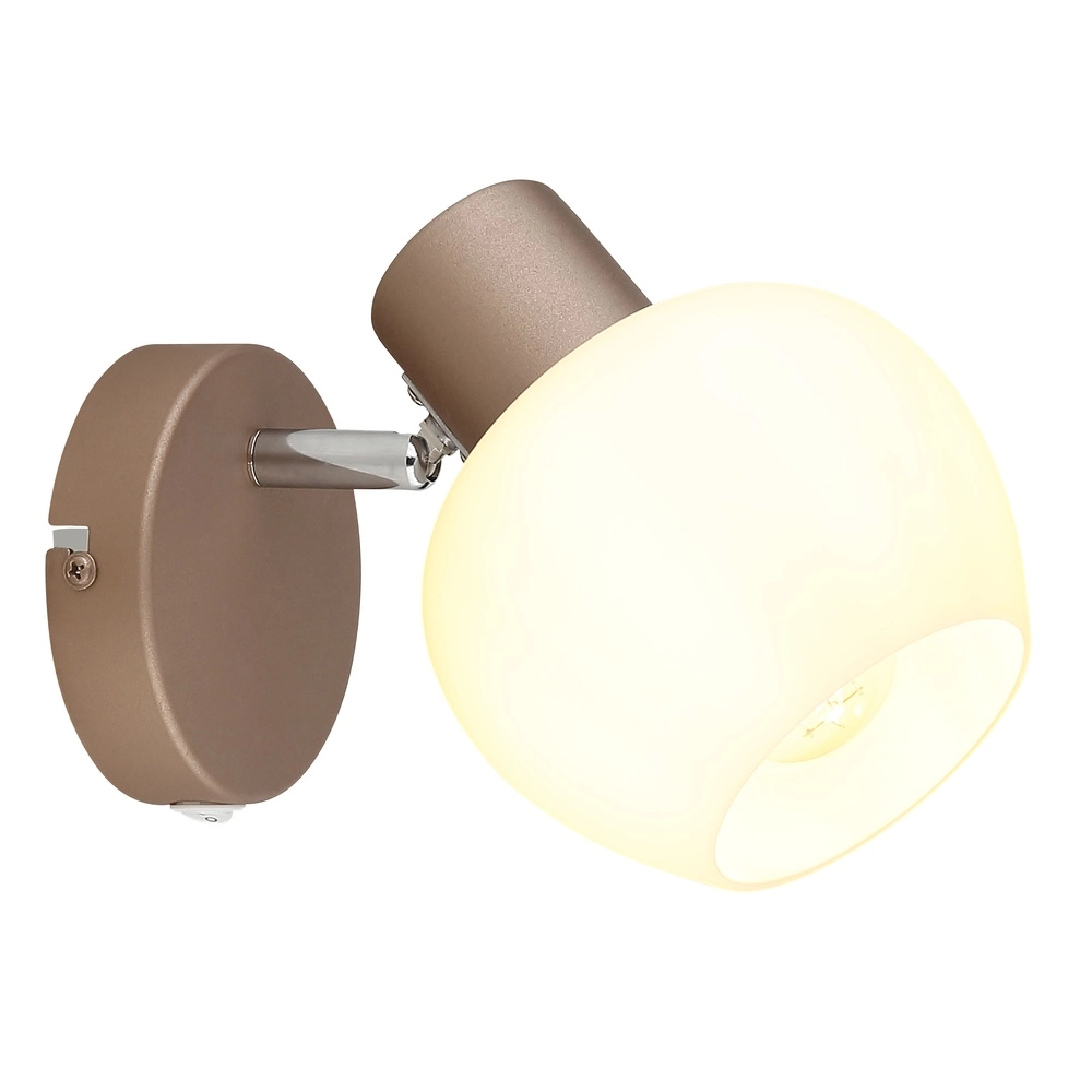 Wall lamp Eileen coffee brown