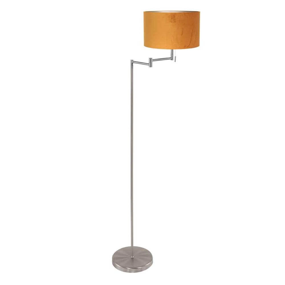 Floor lamp Bella metal with golden shade