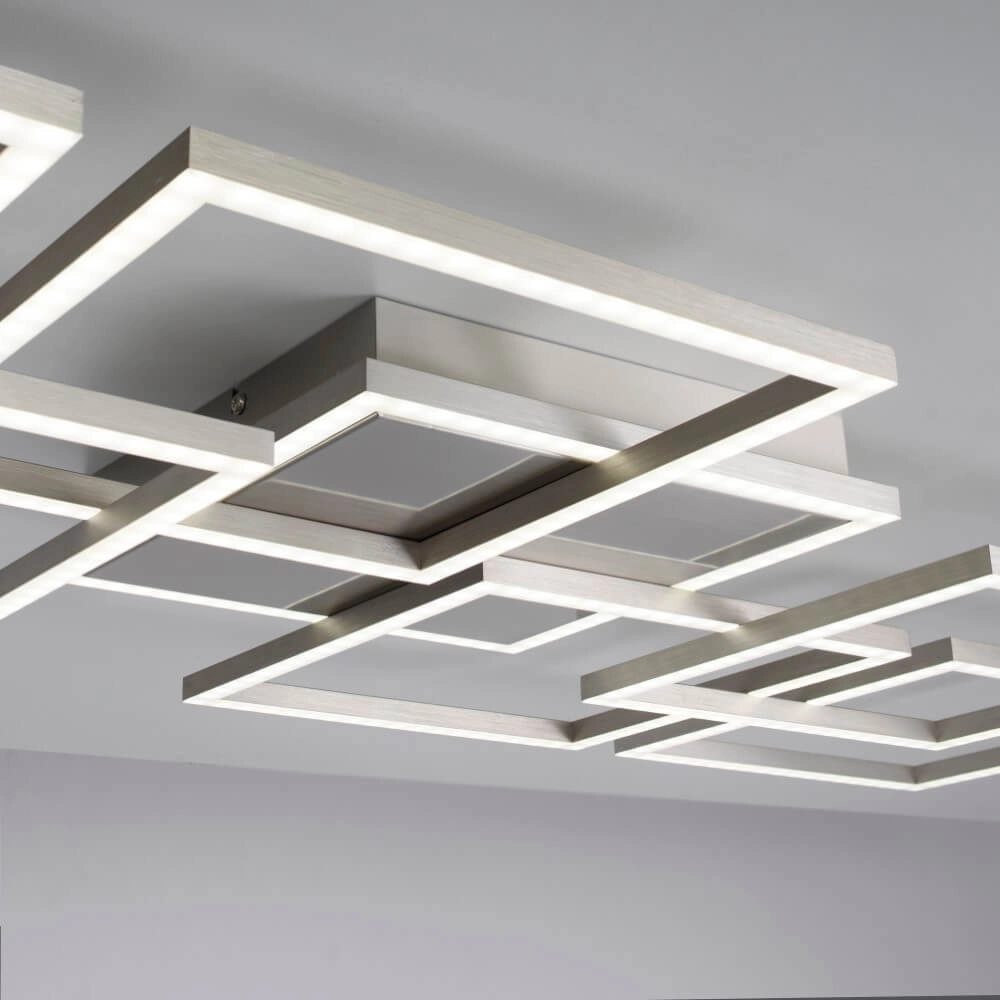 Modern ceiling lamp Q-Inigo rectangular Paul Neuhaus 4012248358092