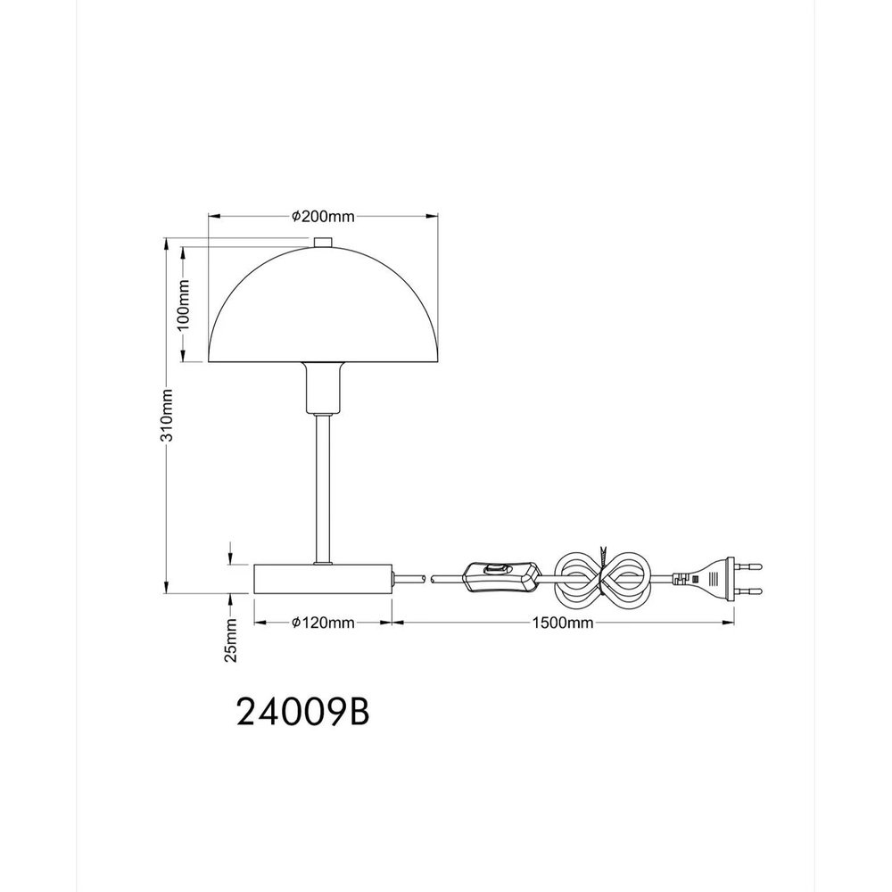 Table lamp Atoma I Black Globo 9007371546992